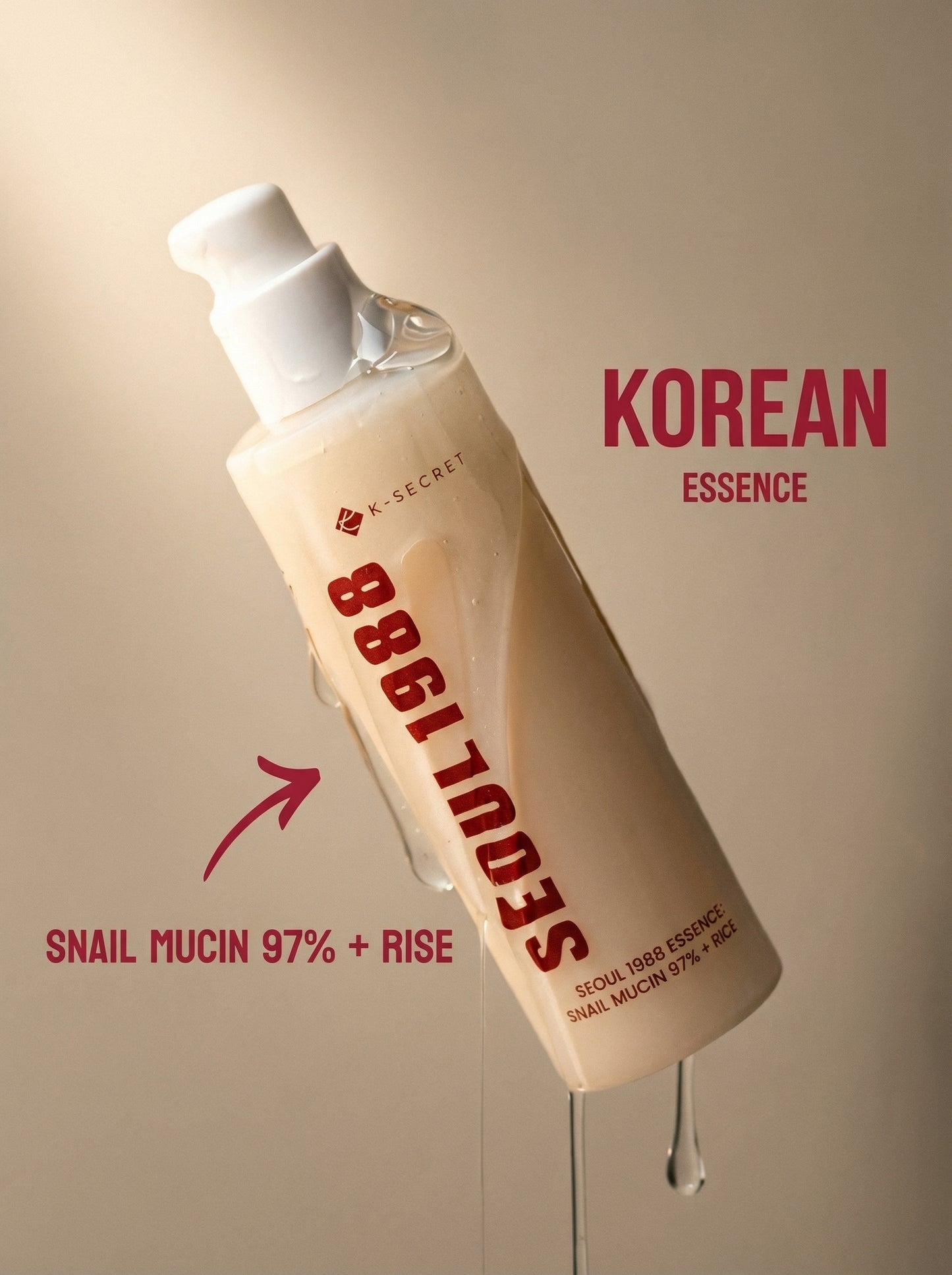 K-Secret Seoul 1988 Essence: Snail Mucin 97% + Rice