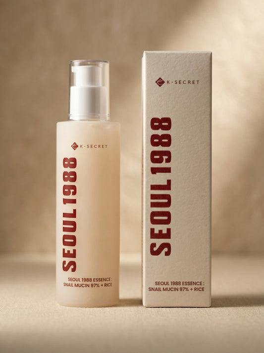 K-Secret Seoul 1988 Essence: Snail Mucin 97% + Rice 100ml