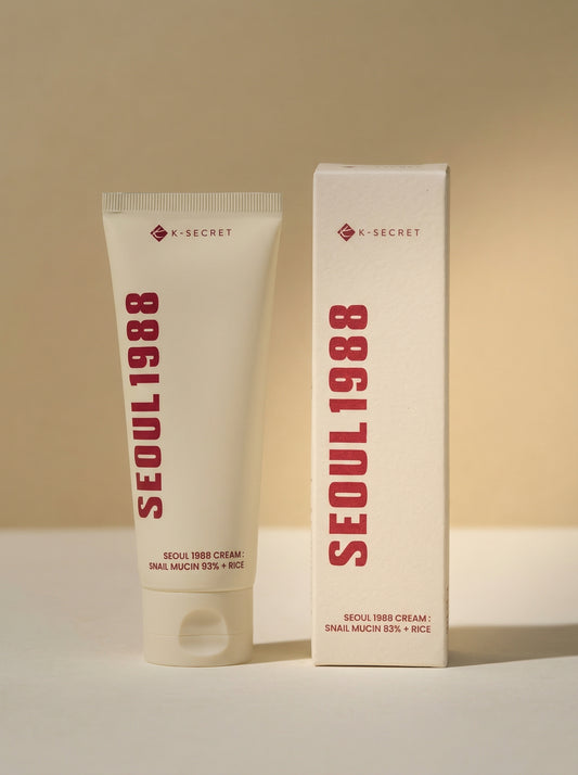 K-Secret Seoul 1988 Cream: Snail Mucin 93% + Rice 100ml