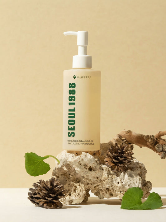 K-Secret Seoul 1988 Cleansing Oil: Pine Cica + Probiotics 200ml