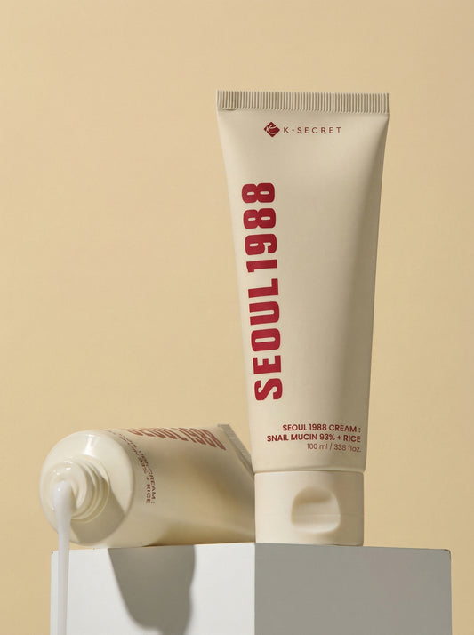 K-Secret Seoul 1988 Cream: Snail Mucin 93% + Rice 100ml