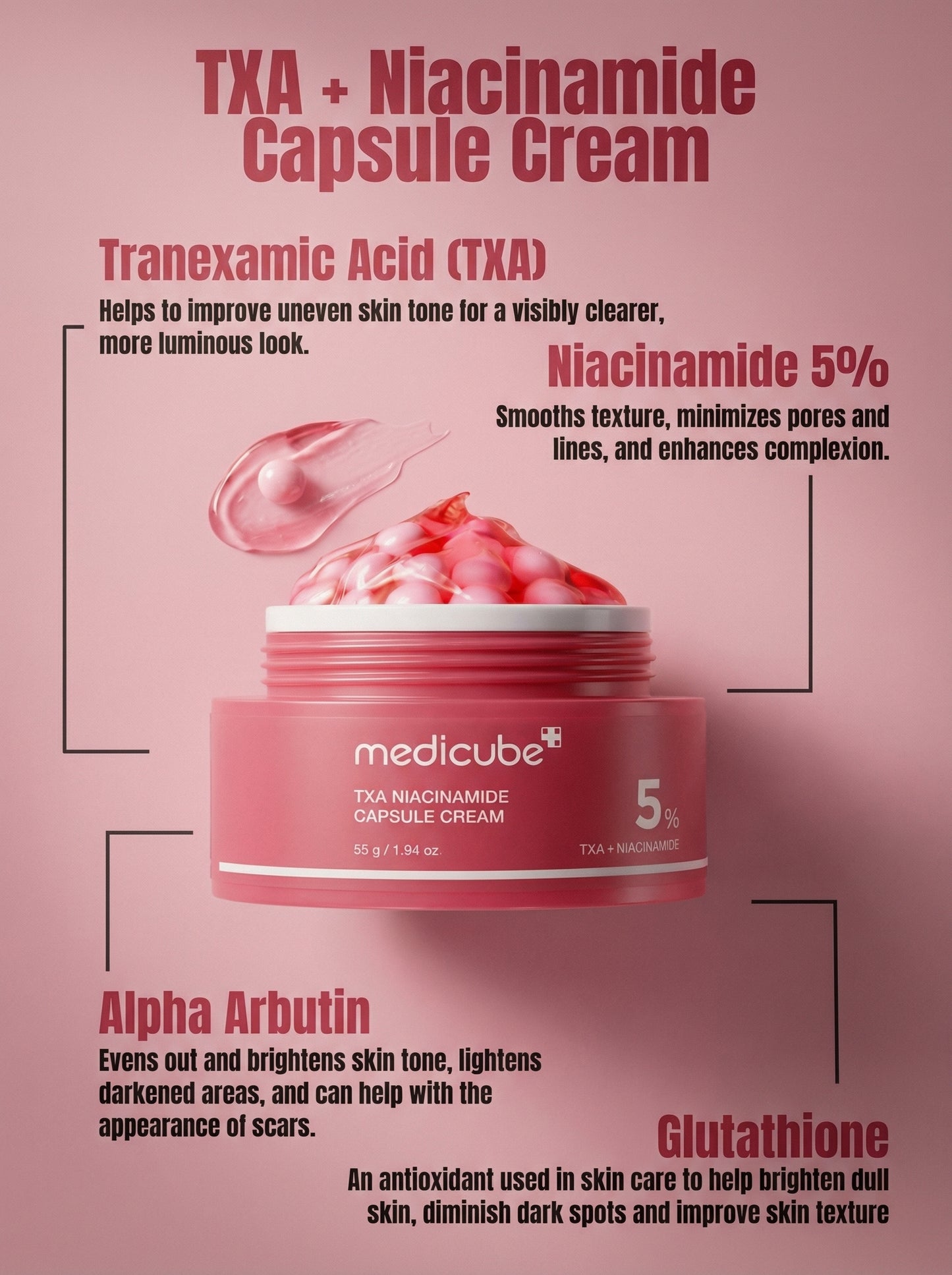 Medicube Txa Niacinamide Capsule Cream