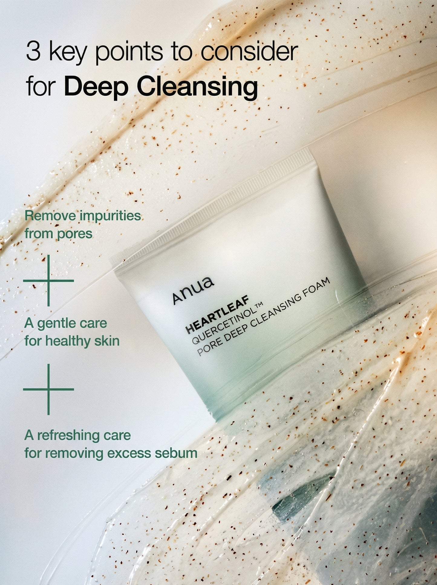 Anua Heartleaf Quercetinol Pore Deep Cleansing Foam 150 ml / 25ml