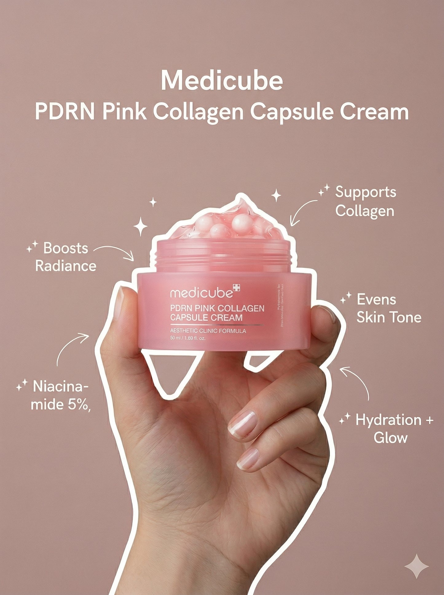 Medicube Pdrn Pink Collagen Capsule Cream