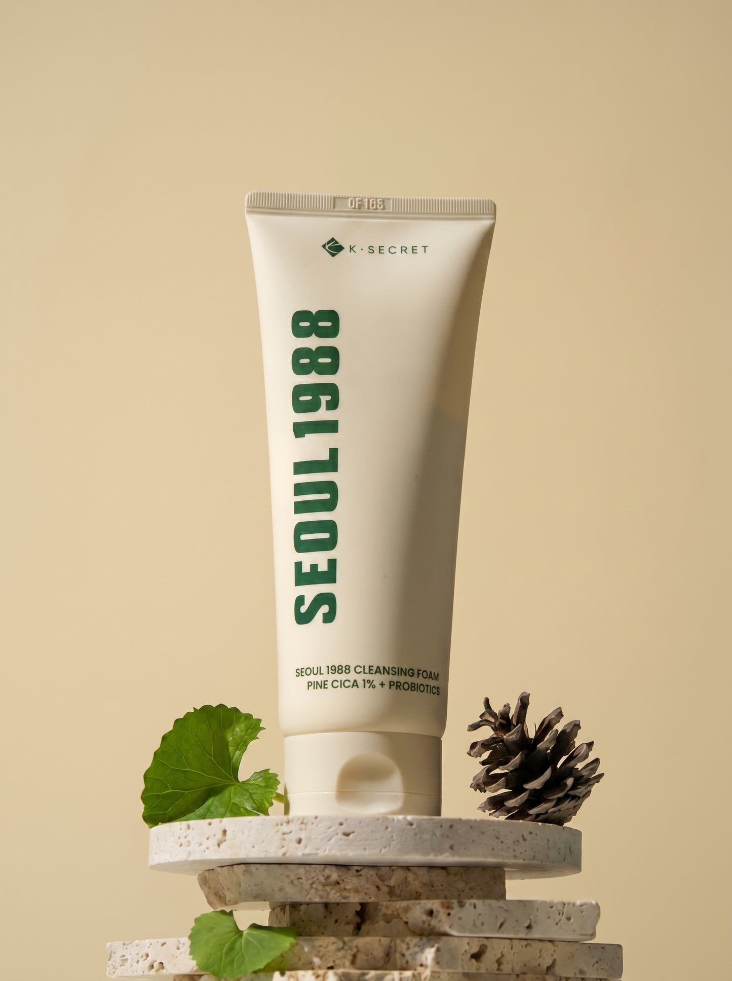 K-Secret Seoul 1988 Cleansing Foam: Pine Cica + Probiotics