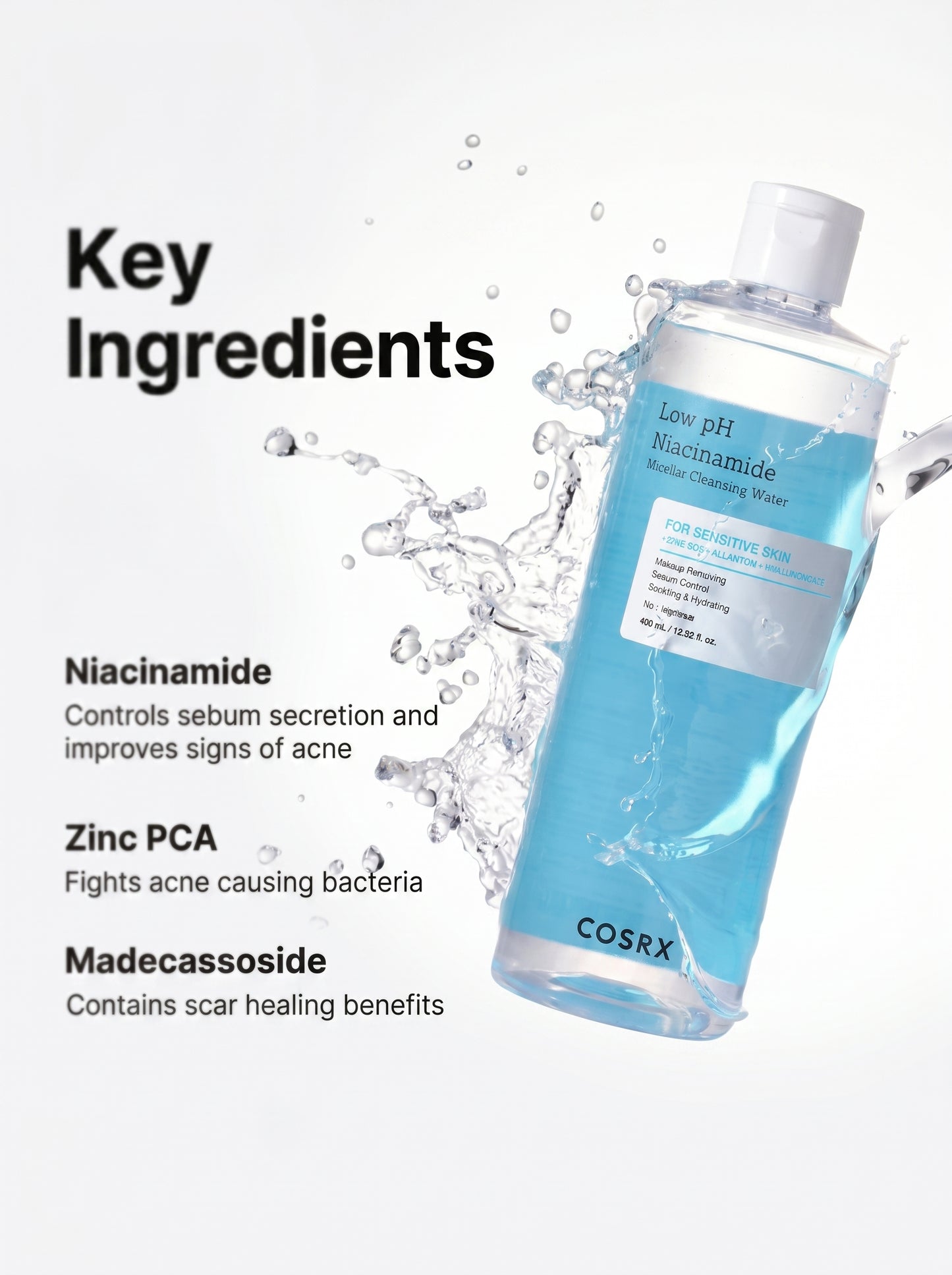 Cosrx Low Ph Niacinamide Micellar Cleansing Water