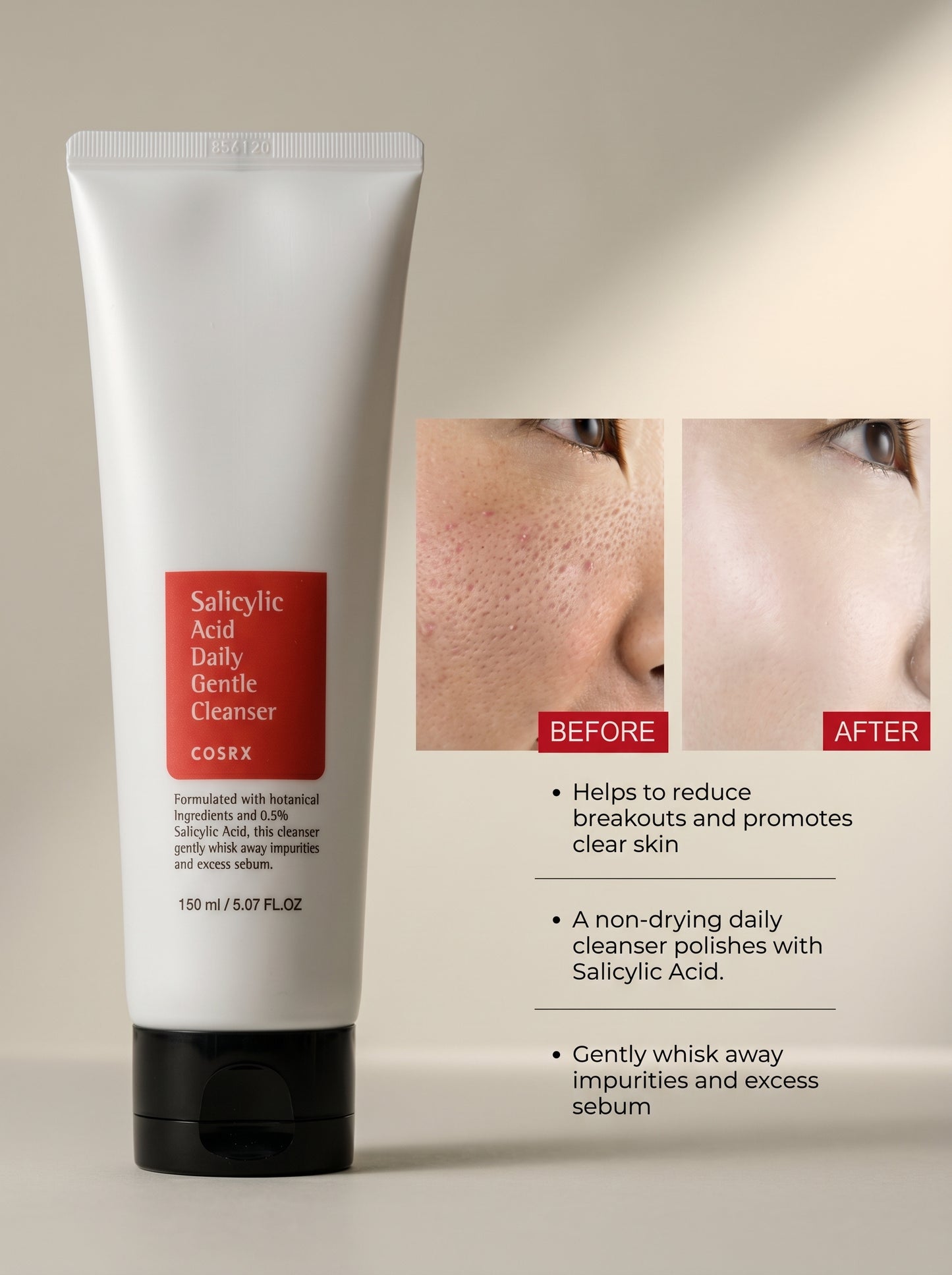 Cosrx Salicylic Acid Daily Gentle Cleanser